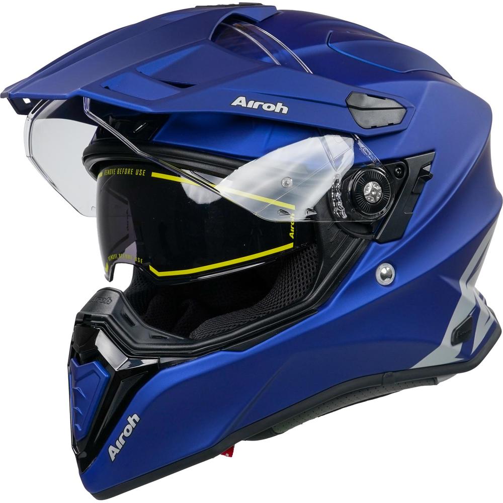 Airoh Commander Adventure Helmet Matt Blue (Image 7) - ThrottleChimp