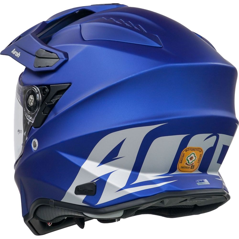 Airoh Commander Adventure Helmet Matt Blue (Image 2) - ThrottleChimp