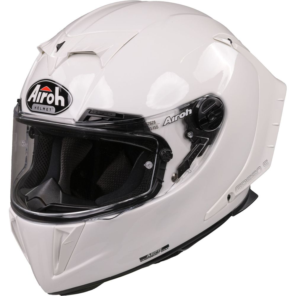 Airoh GP550S Full Face Helmet Gloss White (Image 2) - ThrottleChimp
