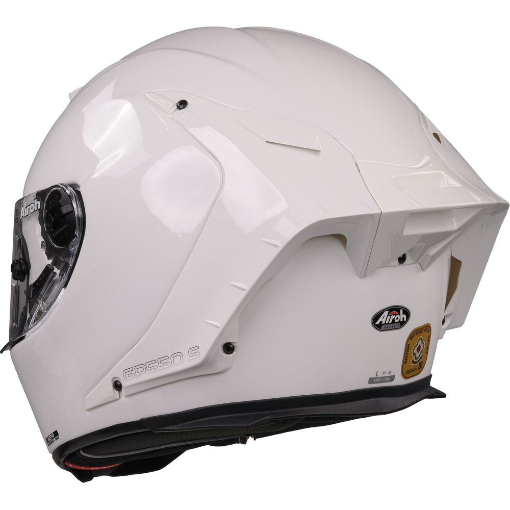 Airoh GP550S Full Face Helmet Gloss White (Image 4) - ThrottleChimp