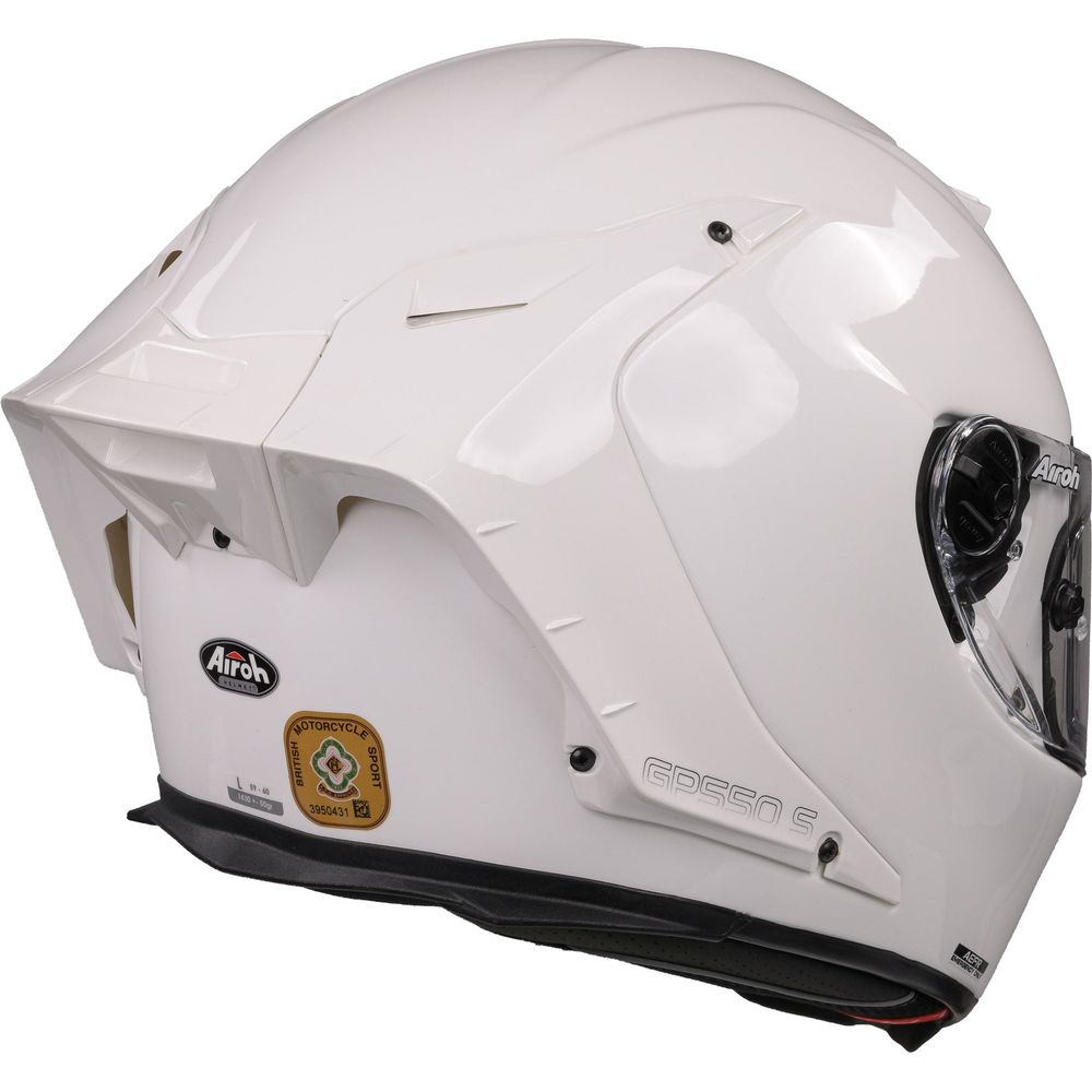 Airoh GP550S Full Face Helmet Gloss White (Image 6) - ThrottleChimp