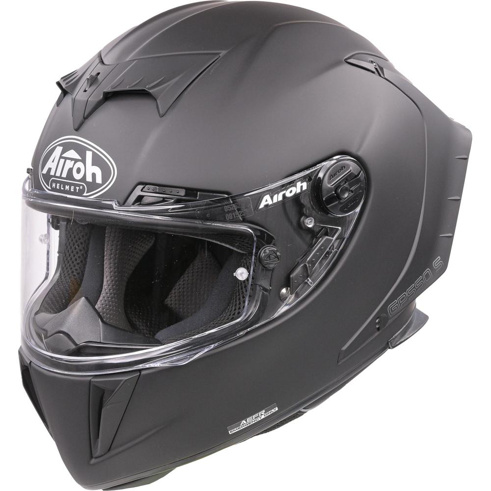 Airoh GP550S Full Face Helmet Matt Black (Image 2) - ThrottleChimp