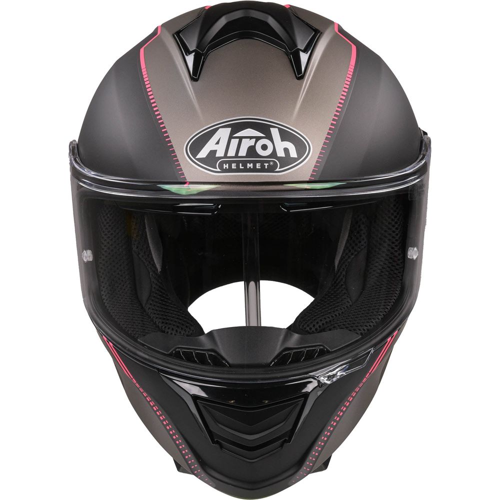 Airoh Spark Flow Full Face Helmet Matt Black / Pink - ThrottleChimp