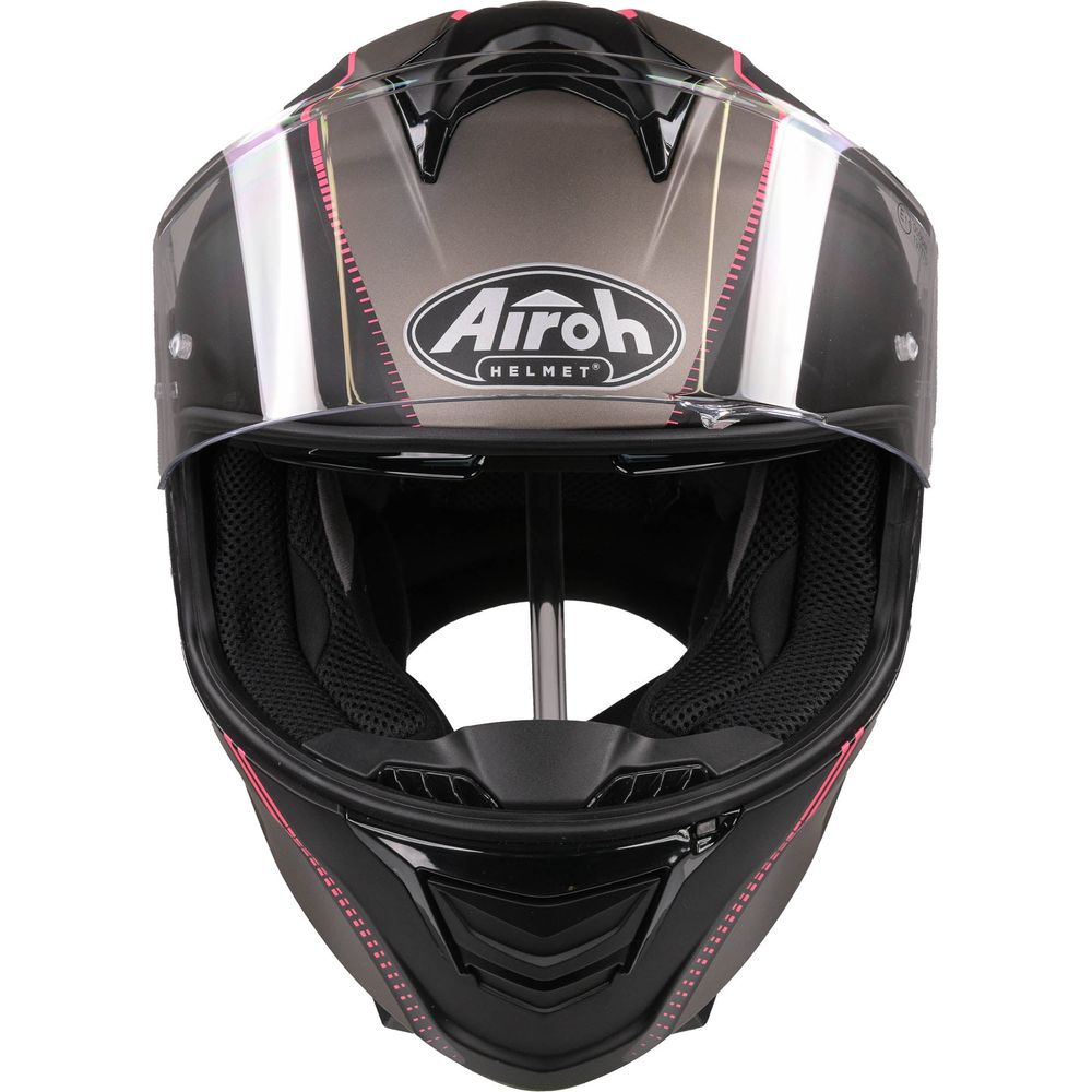 Airoh Spark Flow Full Face Helmet Matt Black / Pink FREE 1 YEAR Returns, FREE UK Delivery | ThrottleChimp