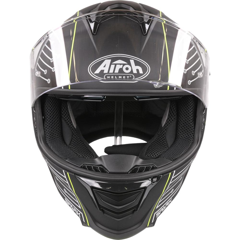 Airoh Spark Flow Full Face Helmet Matt Black Circuit (Image 9) - ThrottleChimp