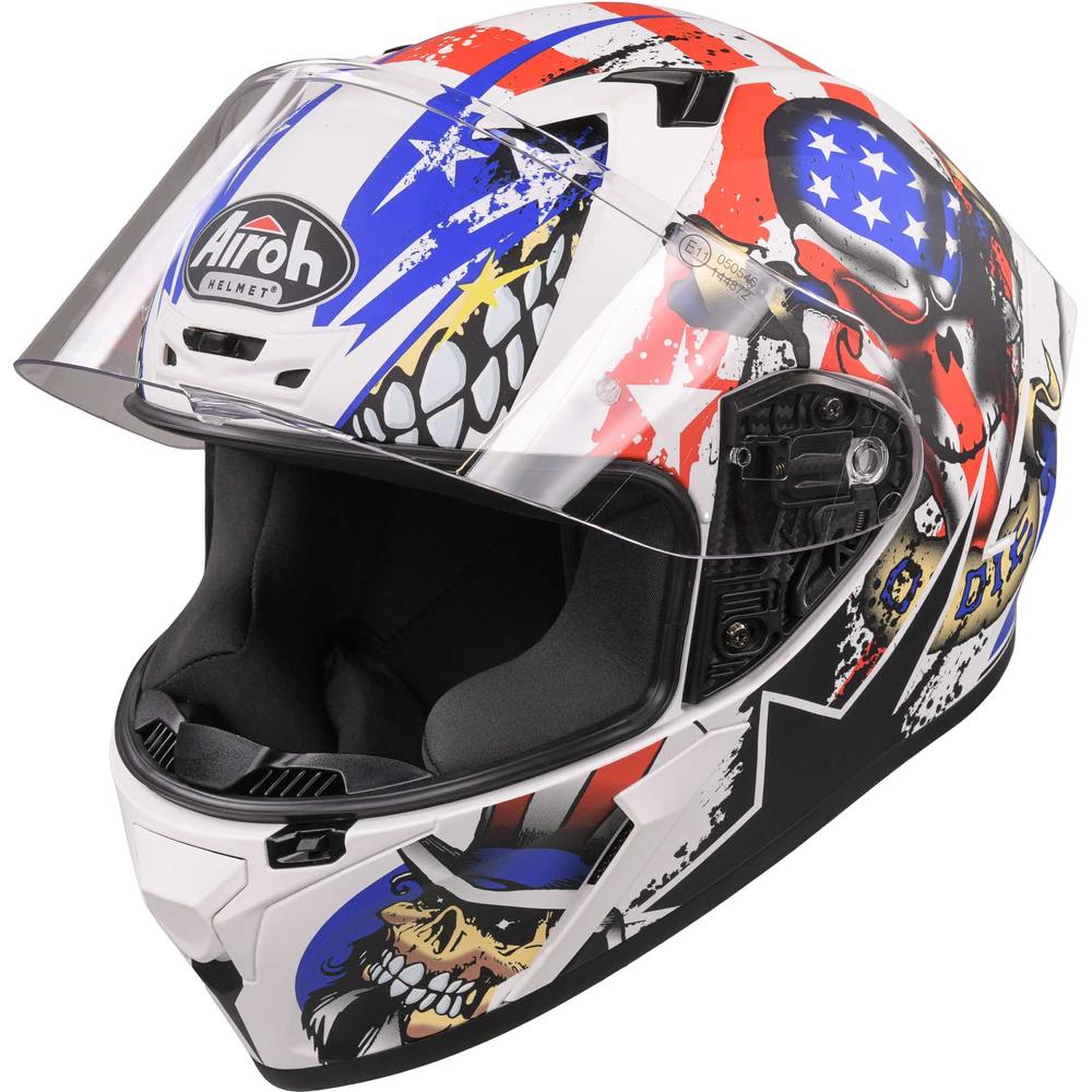 Airoh Valor Full Face Helmet Matt Uncle Sam FREE 1 YEAR Returns, FREE UK Delivery | ThrottleChimp