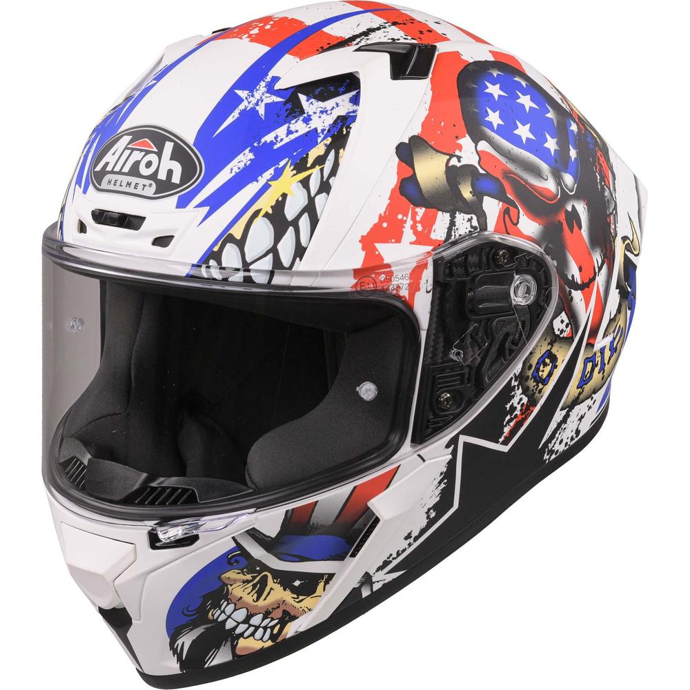 Airoh Valor Full Face Helmet Matt Uncle Sam (Image 2) - ThrottleChimp