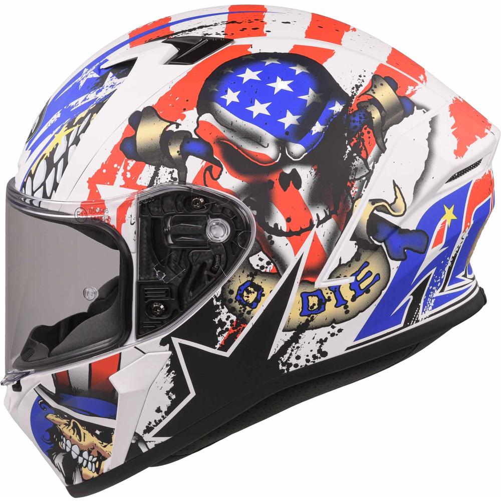 Airoh Valor Full Face Helmet Matt Uncle Sam FREE 1 YEAR Returns, FREE UK Delivery | ThrottleChimp