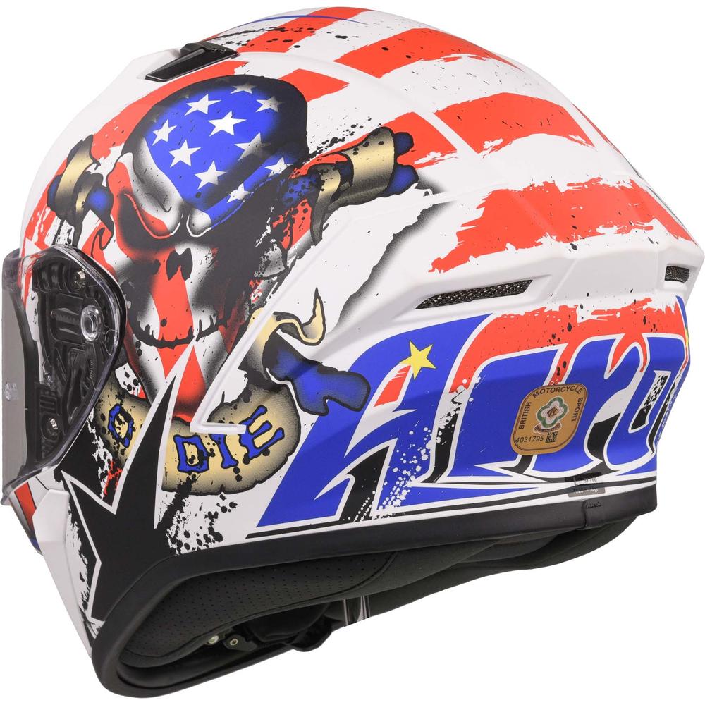 Airoh Valor Full Face Helmet Matt Uncle Sam FREE 1 YEAR Returns, FREE UK Delivery | ThrottleChimp