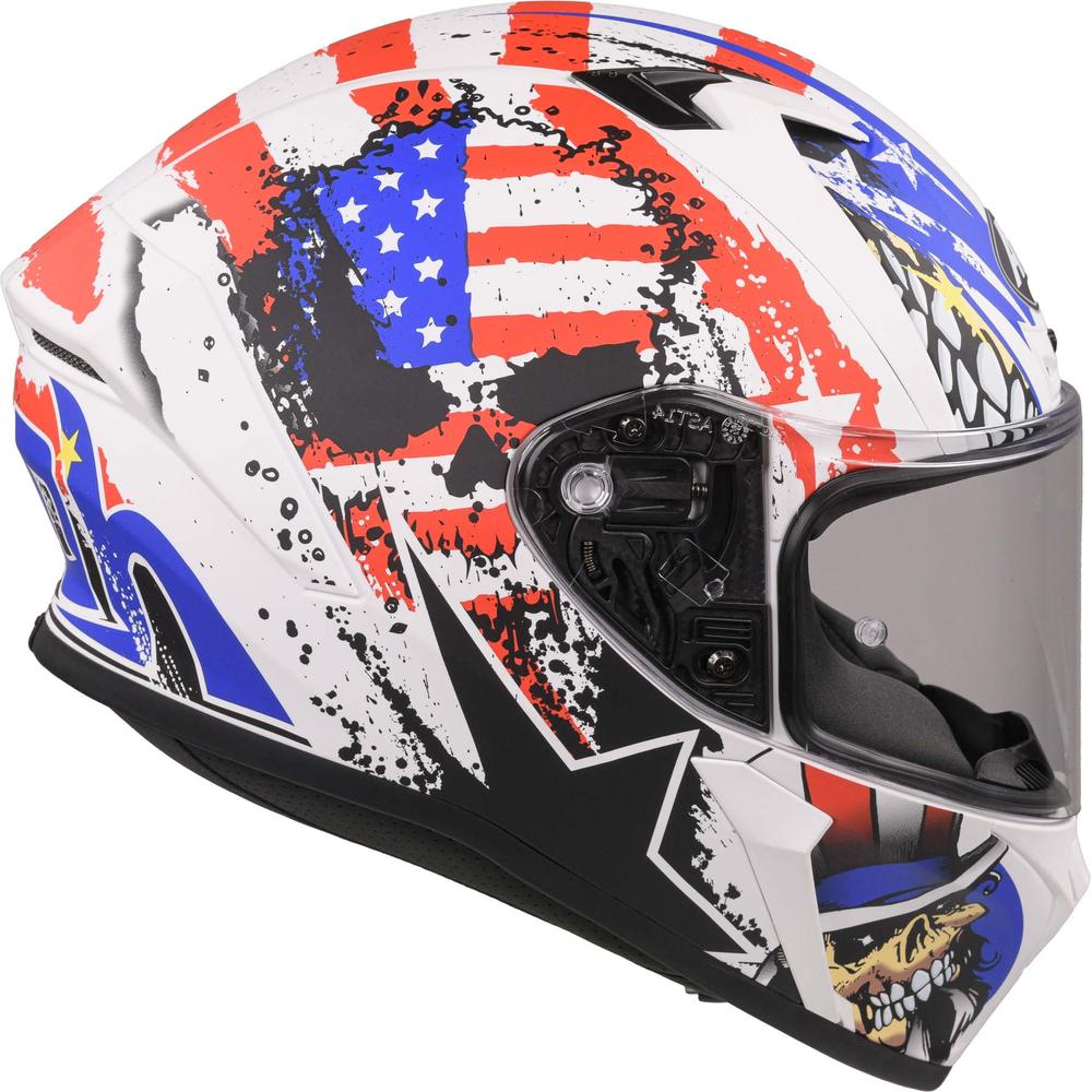 Airoh Valor Full Face Helmet Matt Uncle Sam FREE 1 YEAR Returns, FREE UK Delivery | ThrottleChimp