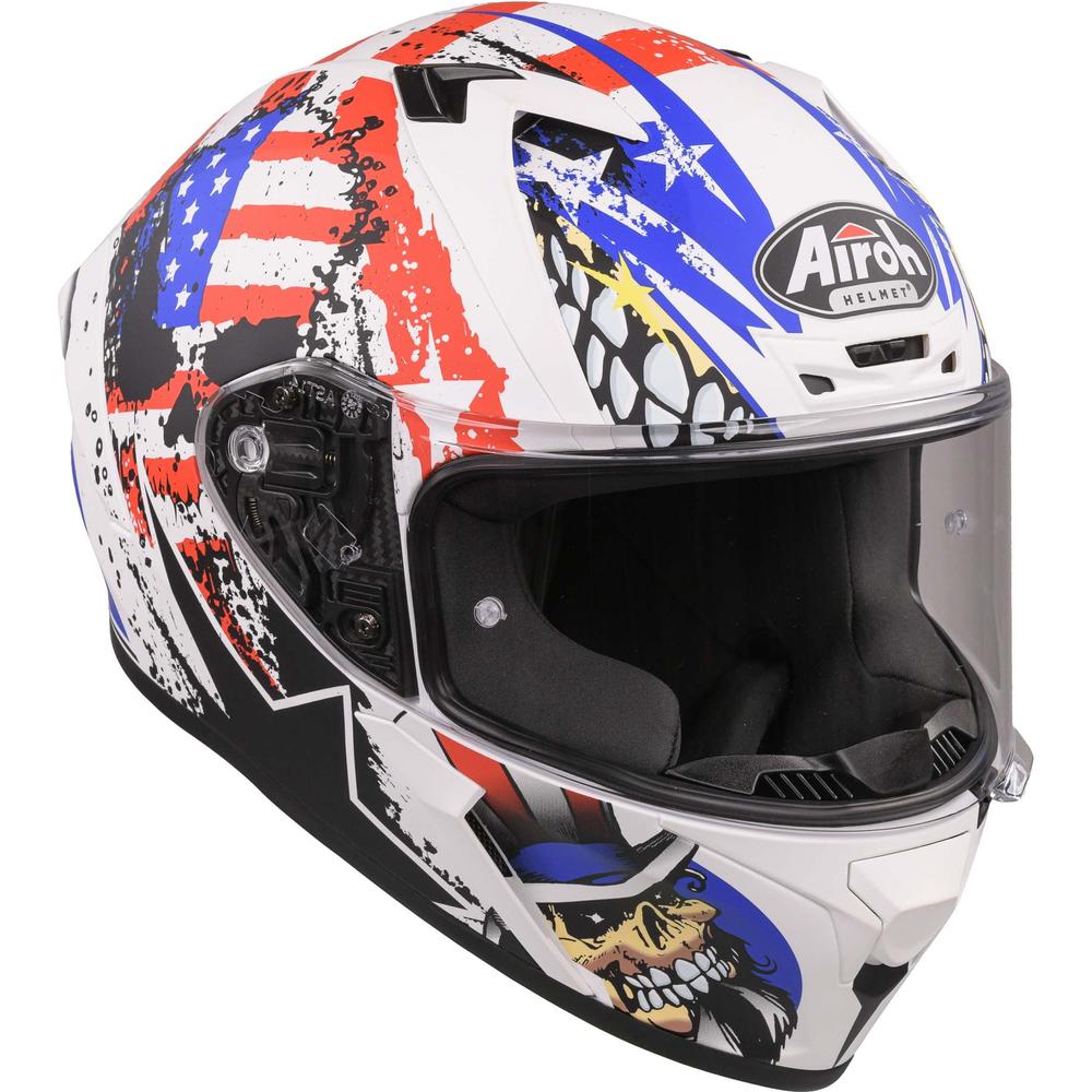 Airoh Valor Full Face Helmet Matt Uncle Sam FREE 1 YEAR Returns, FREE UK Delivery | ThrottleChimp