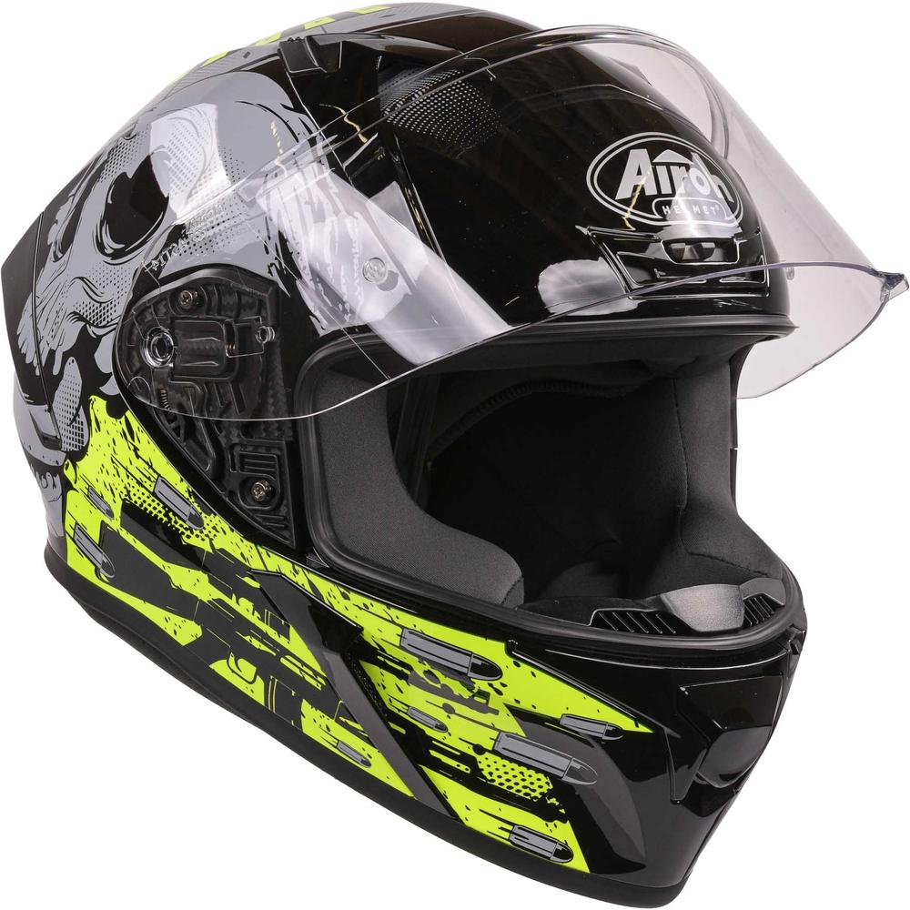 Airoh Valor Full Face Helmet Akuna Gloss Yellow (Image 11) - ThrottleChimp