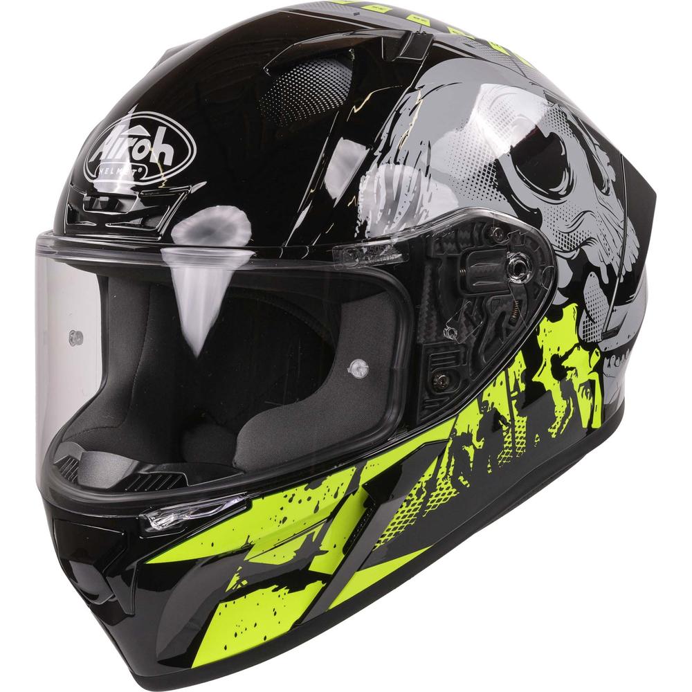 Airoh Valor Full Face Helmet Akuna Gloss Yellow (Image 2) - ThrottleChimp