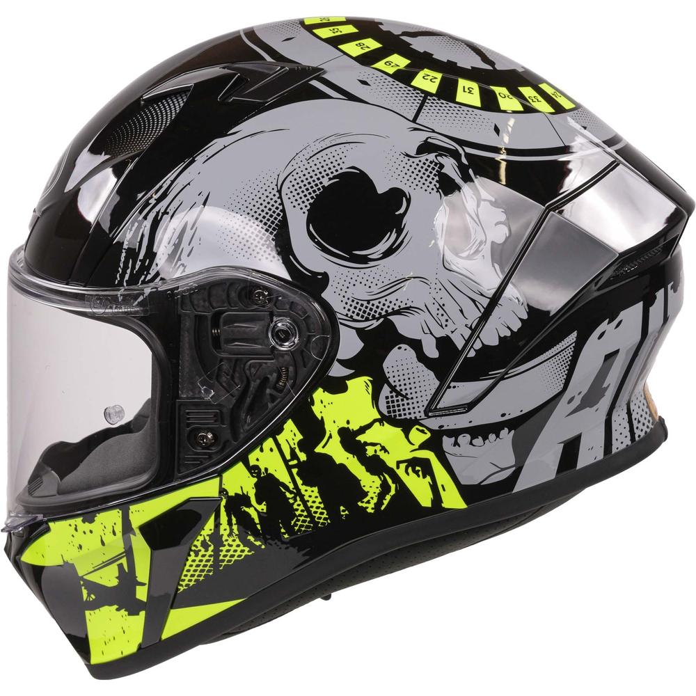 Airoh Valor Full Face Helmet Akuna Gloss Yellow (Image 3) - ThrottleChimp