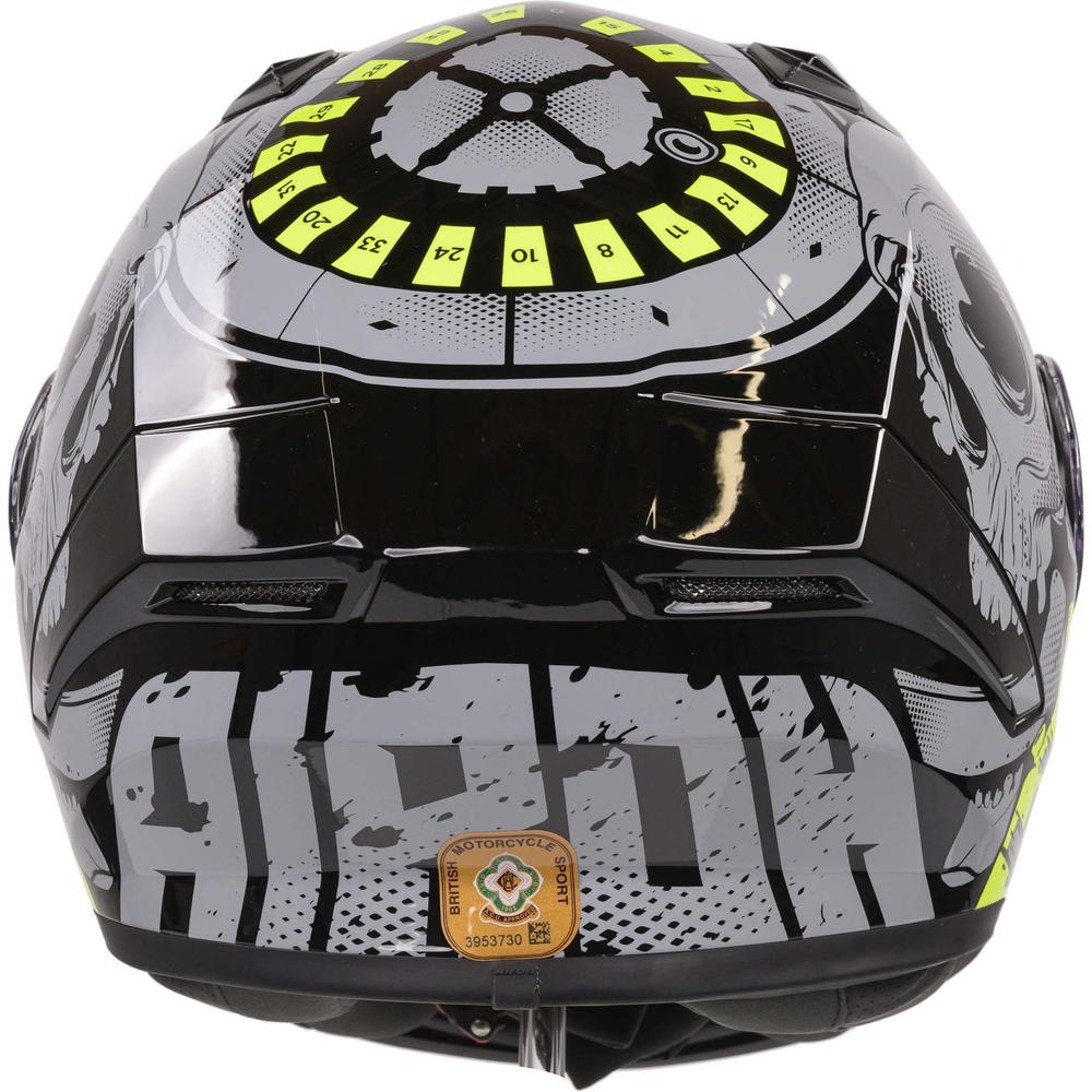 Airoh Valor Full Face Helmet Akuna Gloss Yellow (Image 5) - ThrottleChimp