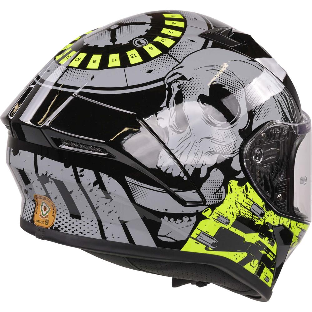 Airoh Valor Full Face Helmet Akuna Gloss Yellow (Image 6) - ThrottleChimp