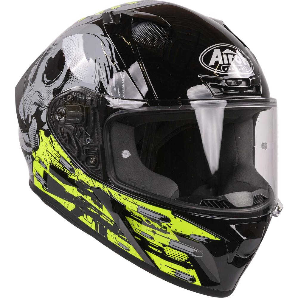 Airoh Valor Full Face Helmet Akuna Gloss Yellow (Image 8) - ThrottleChimp