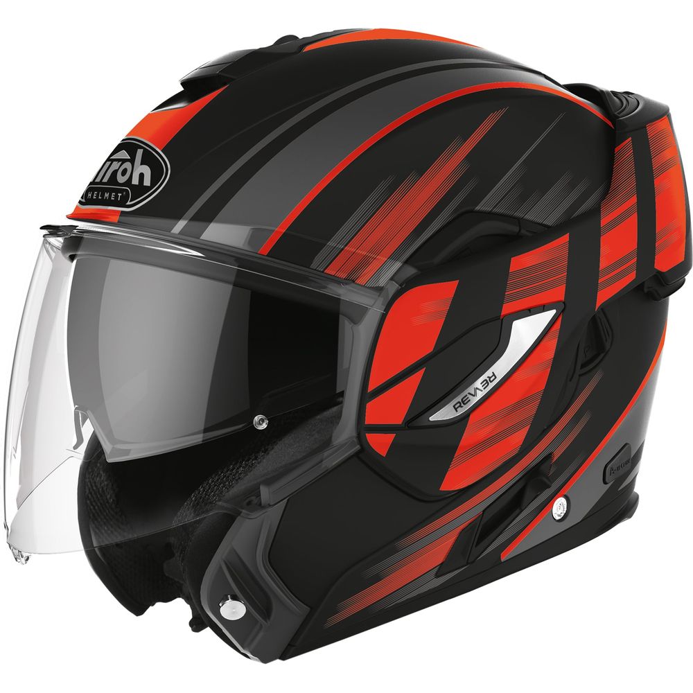 Airoh REV19 Flip-Up Helmet Ikon Matt Orange - ThrottleChimp