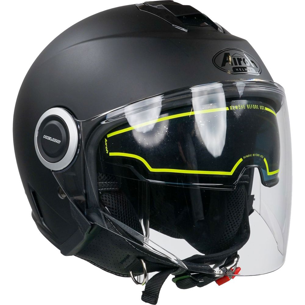 Airoh Helios Jet Open Face Helmet Matt Black (Image 11) - ThrottleChimp