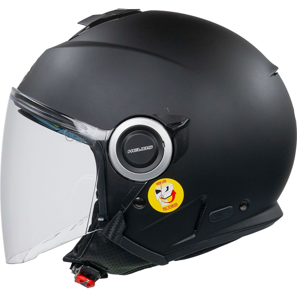 Airoh Helios Jet Open Face Helmet Matt Black (Image 3) - ThrottleChimp