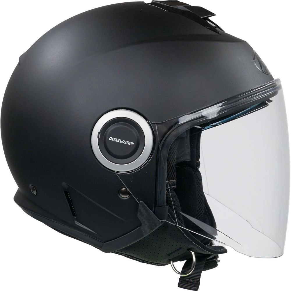 Airoh Helios Jet Open Face Helmet Matt Black Vibe (Image 7) - ThrottleChimp