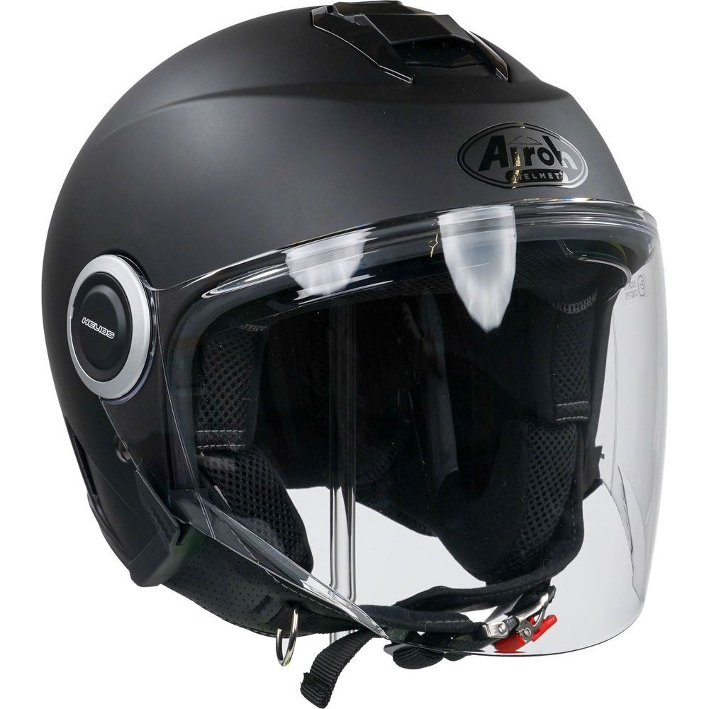 Airoh Helios Jet Open Face Helmet Matt Black Vibe (Image 8) - ThrottleChimp