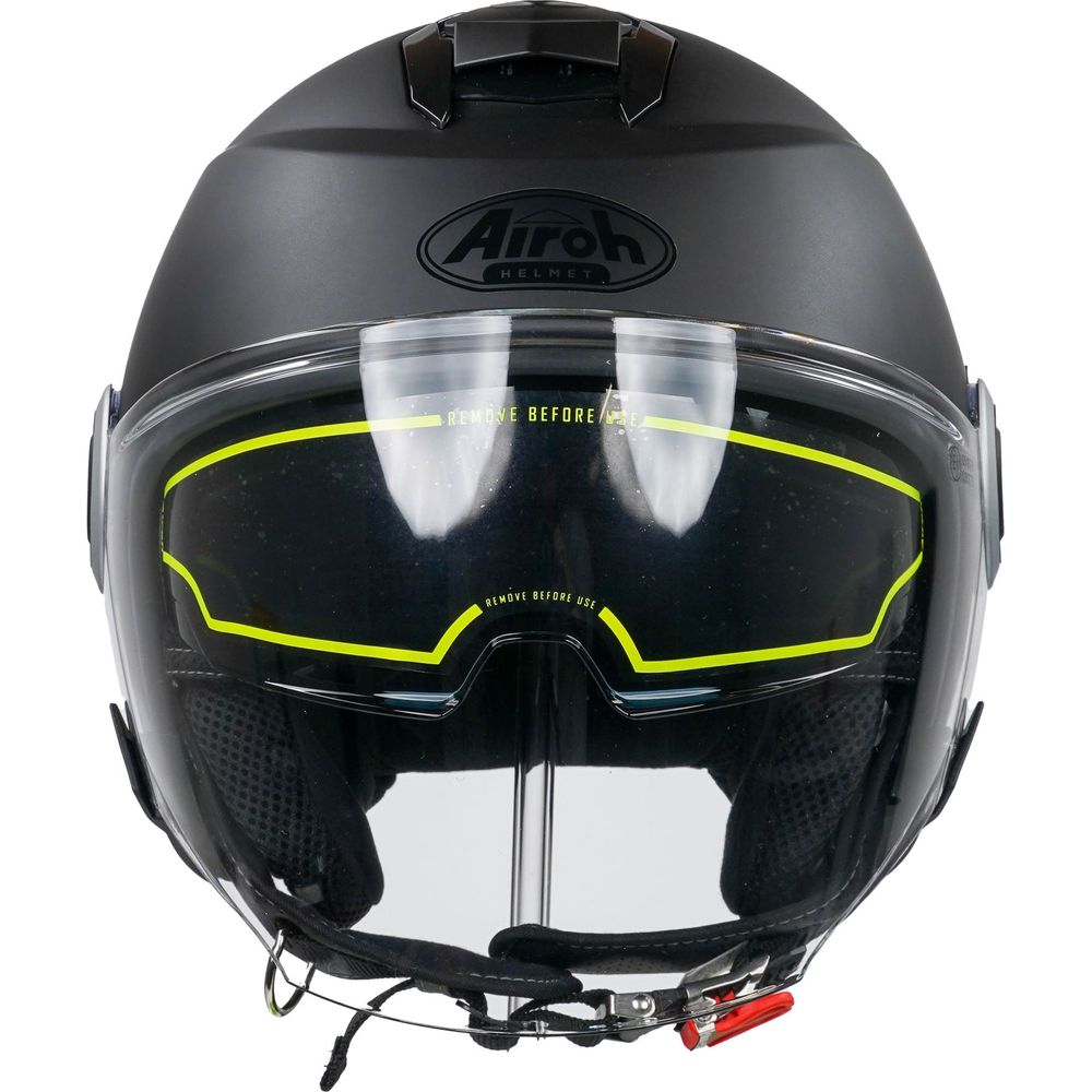 Airoh Helios Jet Open Face Helmet Matt Black (Image 9) - ThrottleChimp