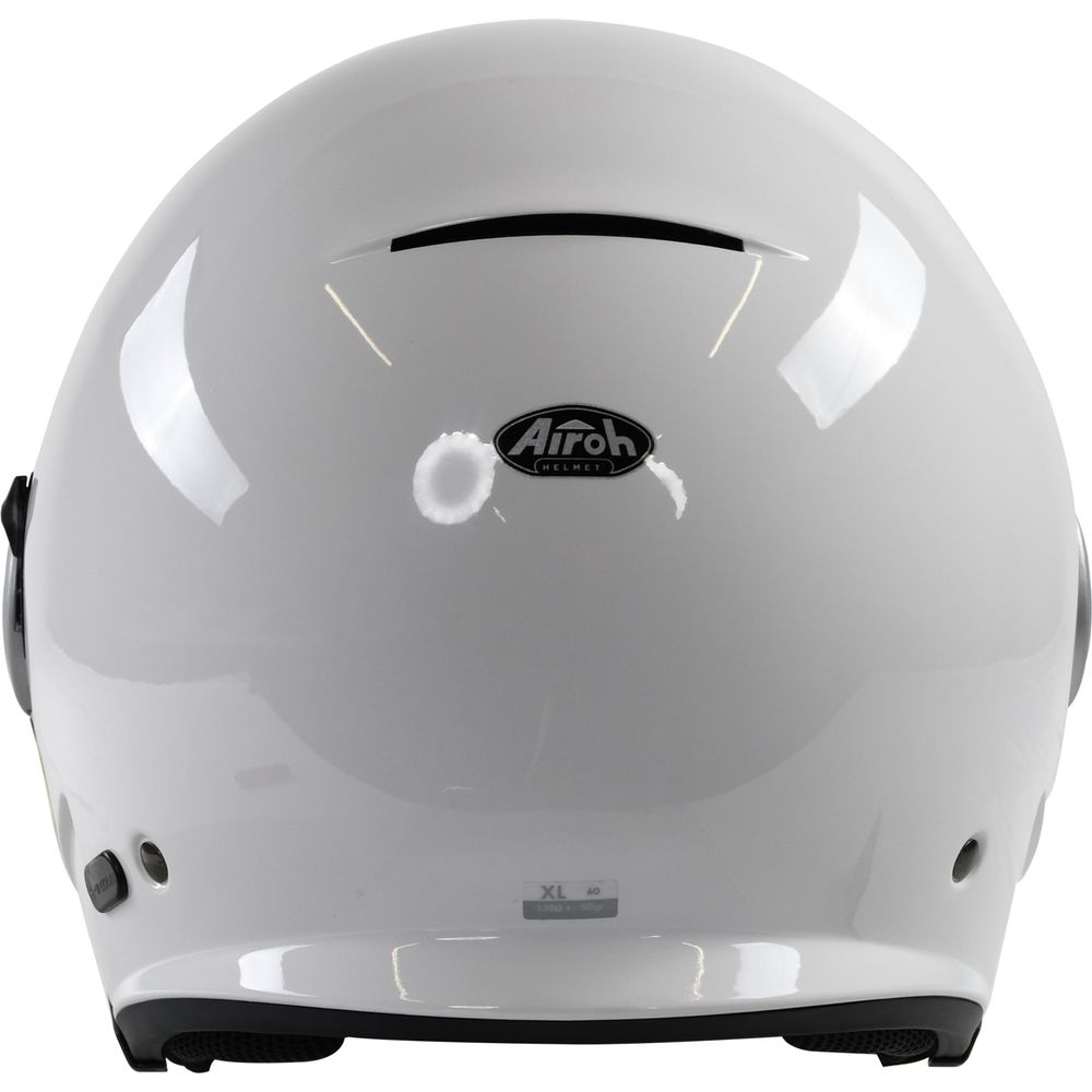 Airoh Helios Jet Open Face Helmet Gloss White (Image 4) - ThrottleChimp