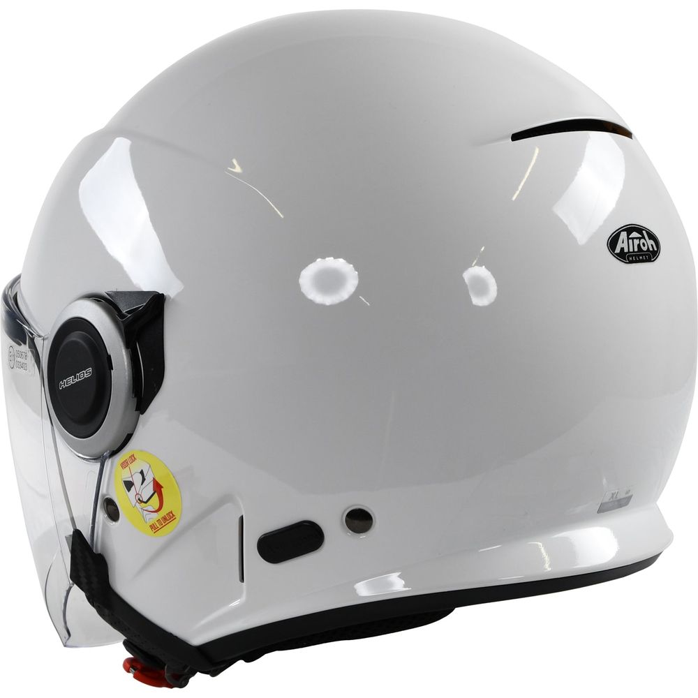 Airoh Helios Jet Open Face Helmet Gloss White (Image 5) - ThrottleChimp