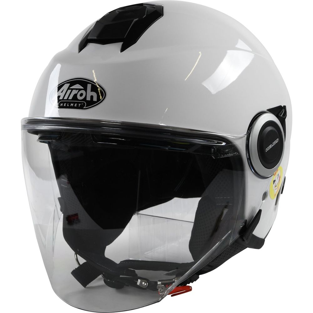 Airoh Helios Jet Open Face Helmet Gloss White (Image 7) - ThrottleChimp