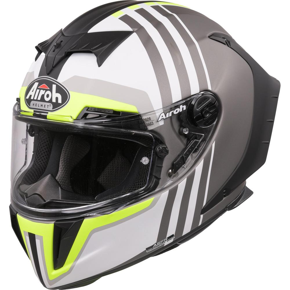 Airoh GP550S Full Face Helmet Matt Skyline Black (Image 2) - ThrottleChimp