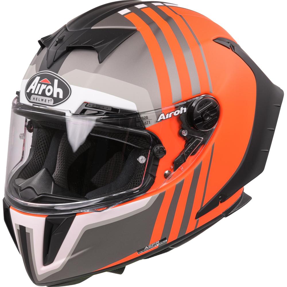 Airoh GP550S Full Face Helmet Matt Skyline Orange (Image 2) - ThrottleChimp