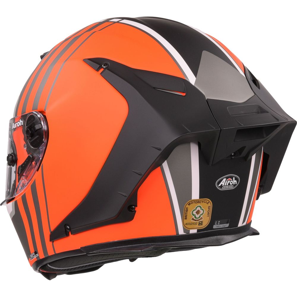 Airoh GP550S Full Face Helmet Matt Skyline Orange (Image 4) - ThrottleChimp