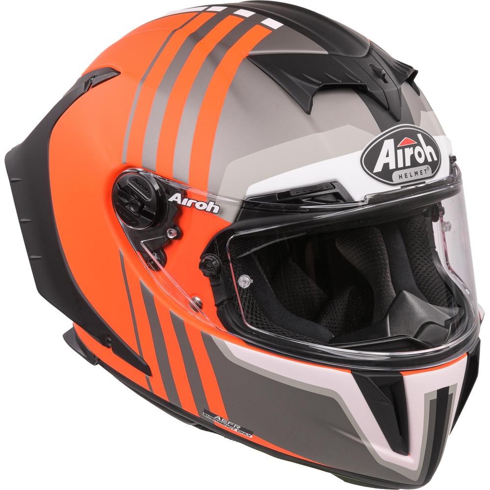 Airoh GP550S Full Face Helmet Matt Skyline Orange (Image 8) - ThrottleChimp