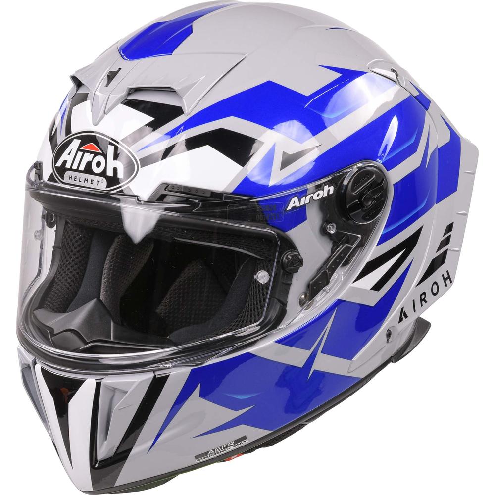 Airoh GP550S Full Face Helmet Wander Gloss Blue (Image 2) - ThrottleChimp