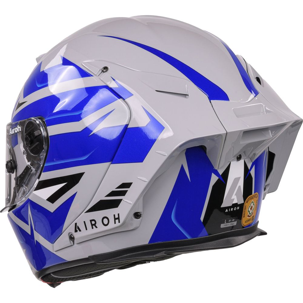 Airoh GP550S Full Face Helmet Wander Gloss Blue (Image 4) - ThrottleChimp