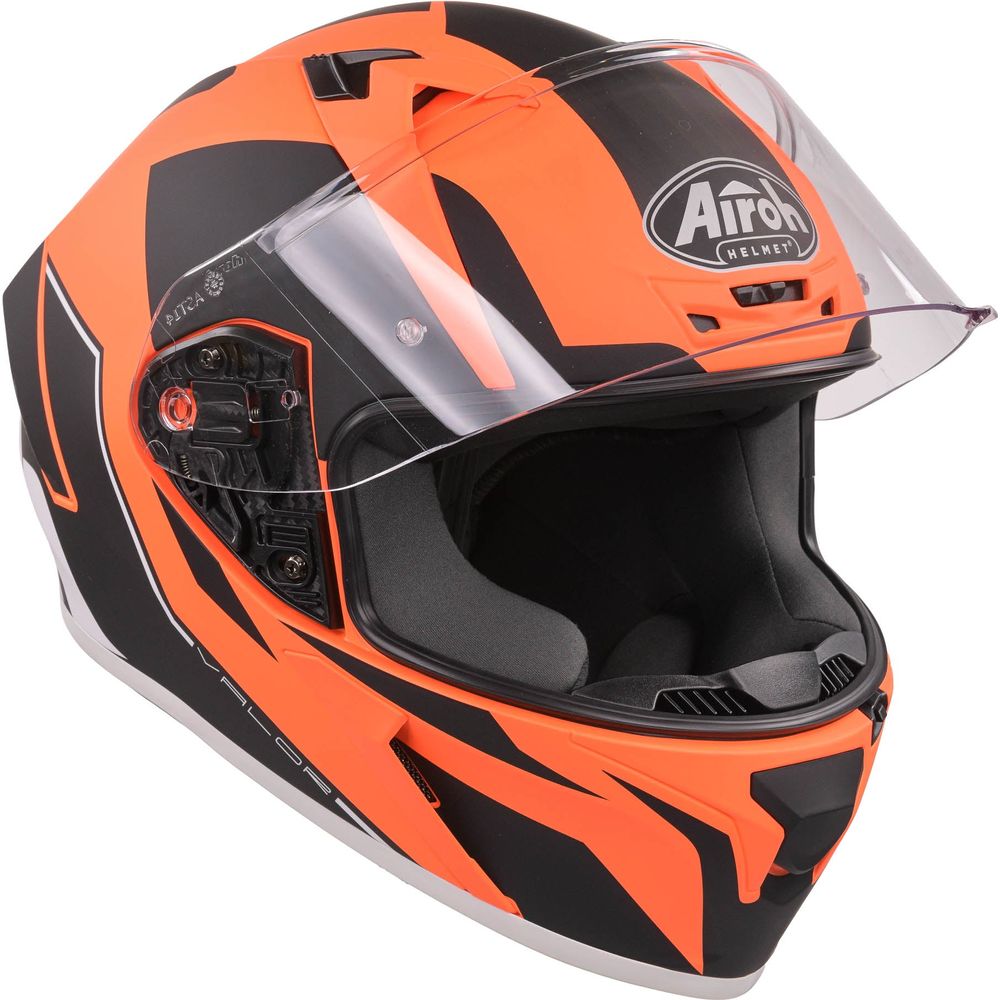 Airoh Valor Full Face Helmet Matt Wings Orange (Image 11) - ThrottleChimp