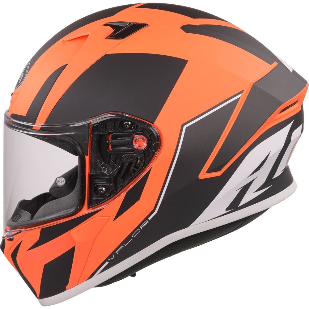 Airoh Valor Full Face Helmet Matt Wings Orange (Image 3) - ThrottleChimp