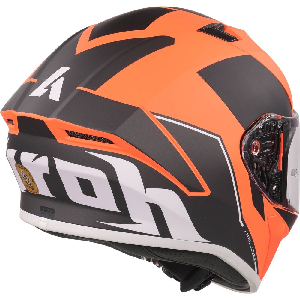 Airoh Valor Full Face Helmet Matt Wings Orange (Image 6) - ThrottleChimp