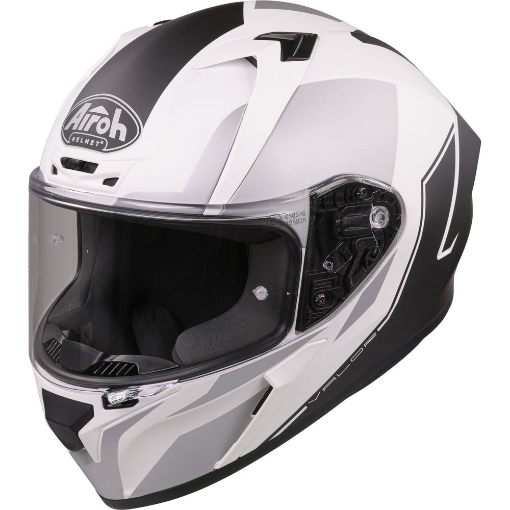 Airoh Valor Full Face Helmet Matt Wings White FREE 1 YEAR Returns, FREE UK Delivery | ThrottleChimp