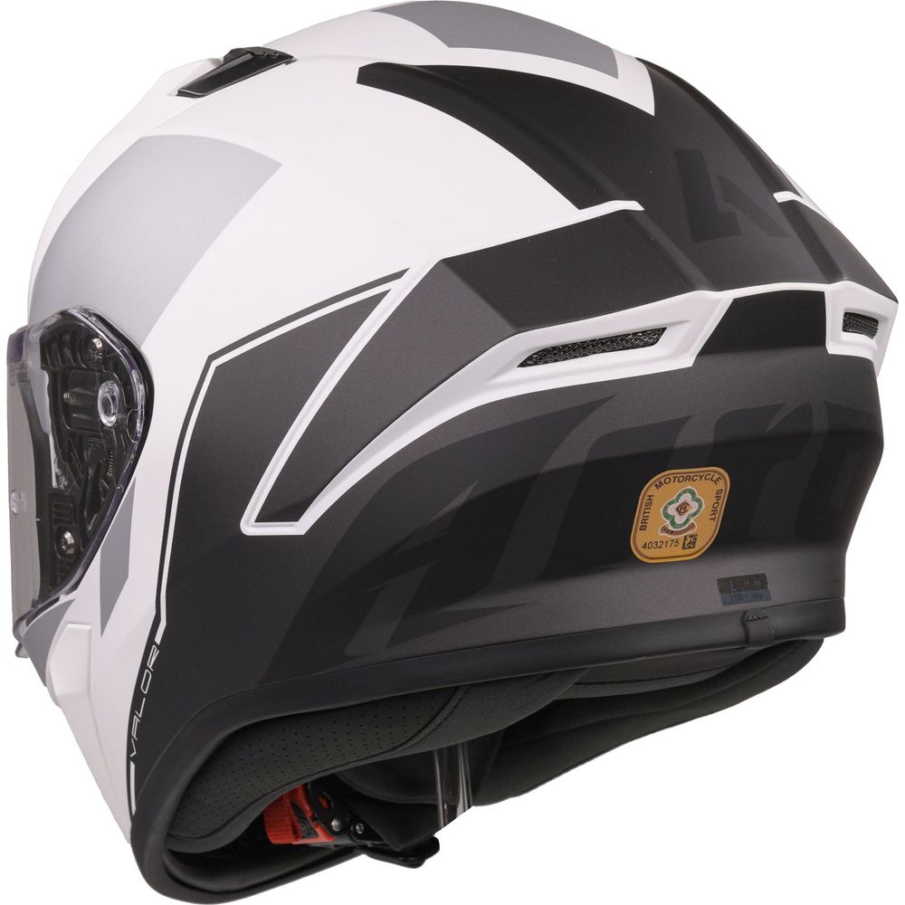 Airoh Valor Full Face Helmet Matt Wings White (Image 4) - ThrottleChimp