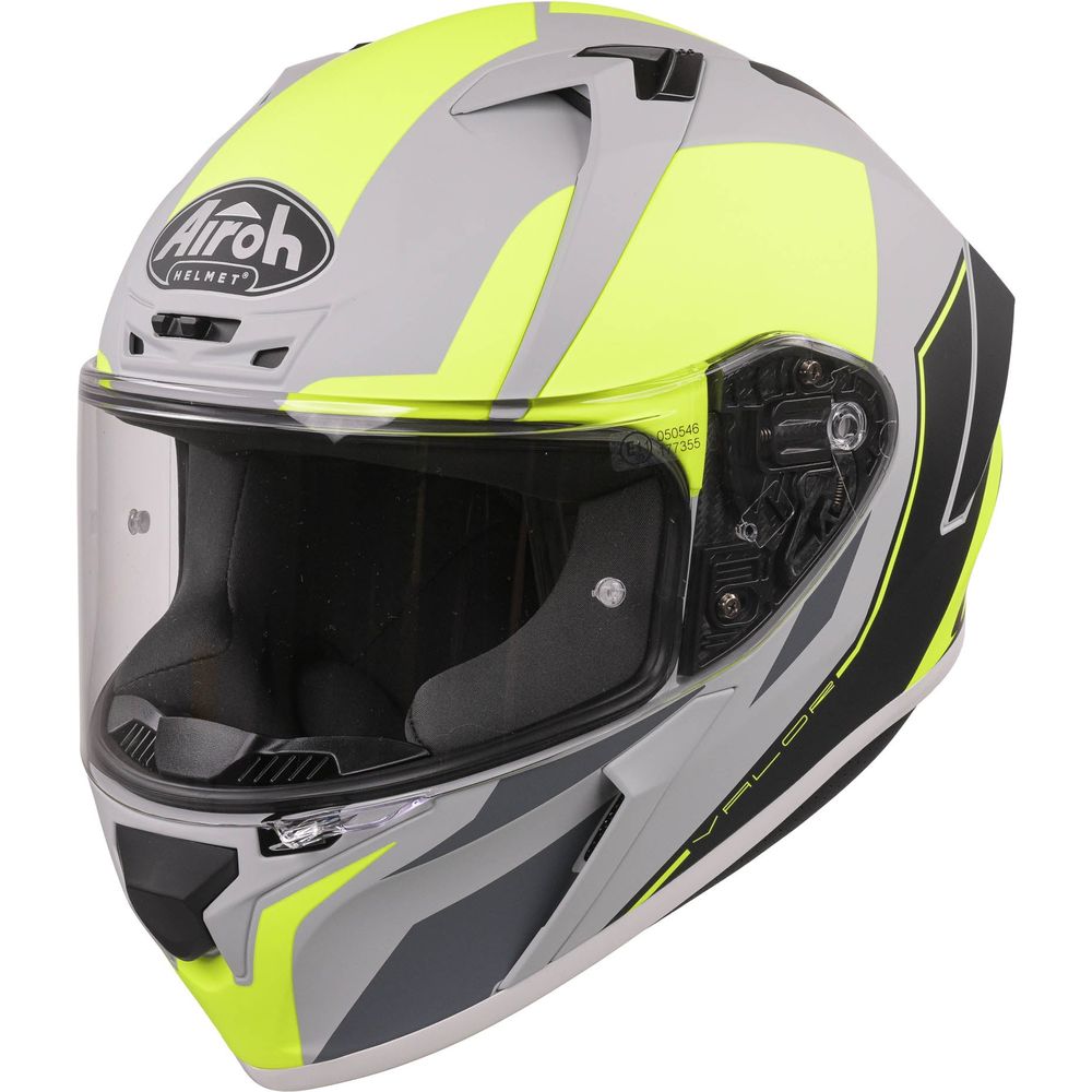 Airoh Valor Full Face Helmet Matt Wings Fluo Yellow FREE 1 YEAR Returns, FREE UK Delivery | ThrottleChimp