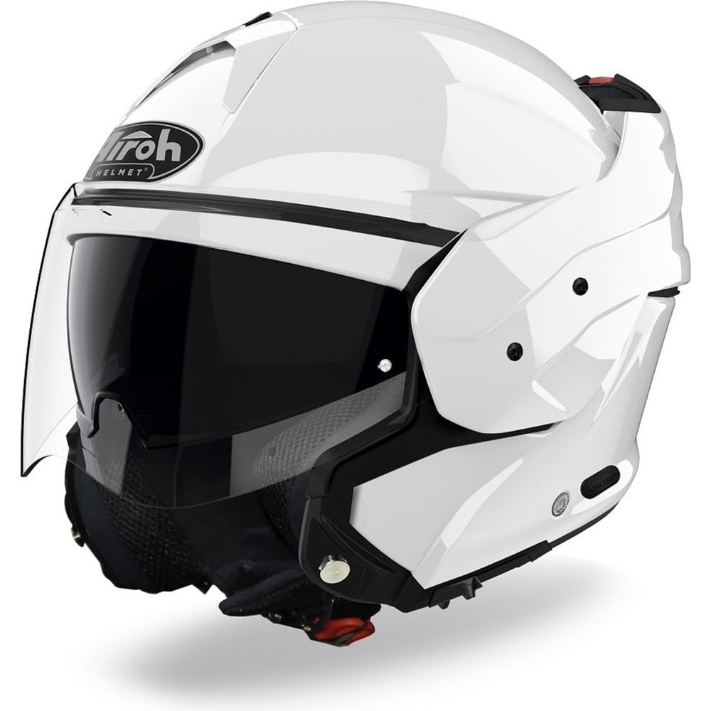 Airoh Mathisse Flip-Up Helmet Gloss White - ThrottleChimp