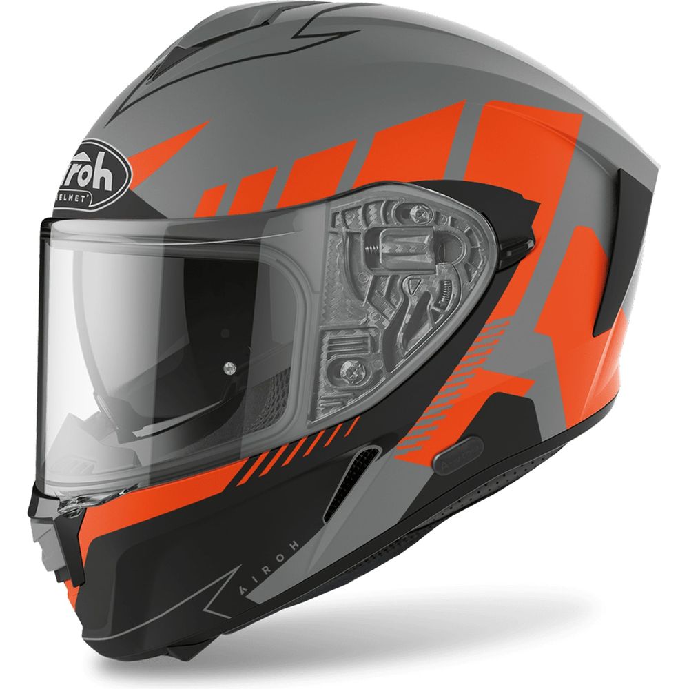 Airoh Spark Rise Full Face Helmet Matt Orange FREE 1 YEAR Returns, FREE UK Delivery | ThrottleChimp