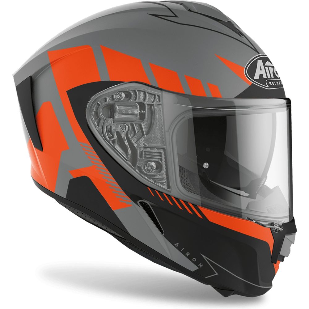 Airoh Spark Rise Full Face Helmet Matt Orange FREE 1 YEAR Returns, FREE UK Delivery | ThrottleChimp