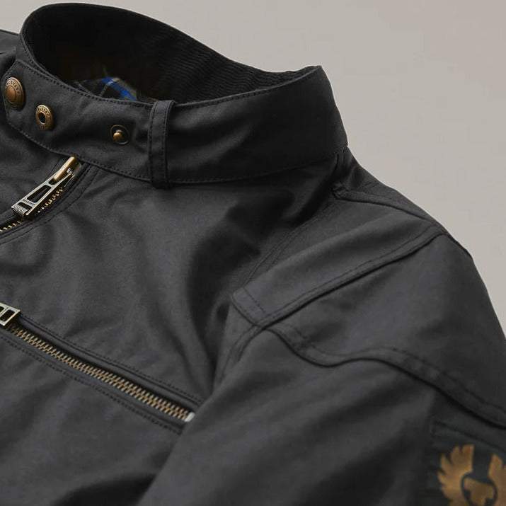 Belstaff Ariel Waxed Cotton Jacket Black (Image 7) - ThrottleChimp