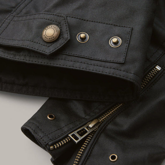 Belstaff Ariel Waxed Cotton Jacket Black (Image 5) - ThrottleChimp