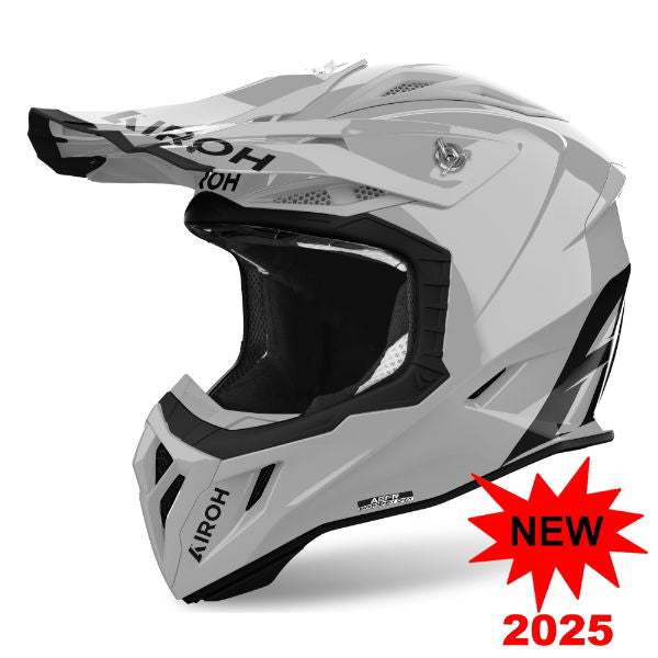 Airoh Aviator Ace 2 MX Helmet Gloss Cement Grey FREE 1 YEAR Returns, FREE UK Delivery | ThrottleChimp