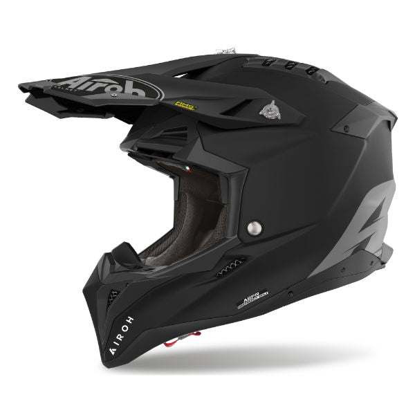 Airoh Aviator 3 Color MX Helmet Matt Black FREE 1 YEAR Returns, FREE UK Delivery | ThrottleChimp