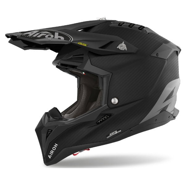 Airoh Aviator 3 MX Helmet Matt Carbon FREE 1 YEAR Returns, FREE UK Delivery | ThrottleChimp